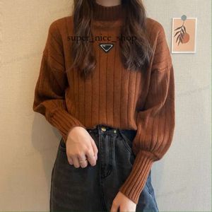 Parda Sweater Женщины с толчкой шейки с длинным рукавом с длинным рукавом женские элементы, вязаные свитера.