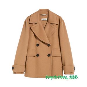 Designer Coat Jacket Maxmara Coat Women's Trench Coat Wool Blend Italian Brand Coat Fashion Trends VIJE