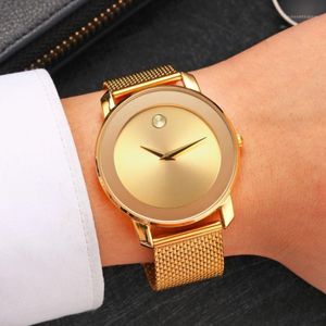 Wristwatches Mens Business Watch Classic Waterproof Watches 40mm High Quality Stainless Steel Casual 5 Colors1 271S