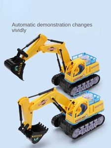 Diecast Model Cars Diecast Model Cars Childrens Electric Excavator Toy Boy Flash Music Music Car Электрический инженерный инженерный экскаватор модель S5452700