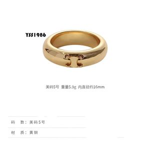 Designer Women Men Sier Fashion Gold Letter Band Ring Couple Rings Gift