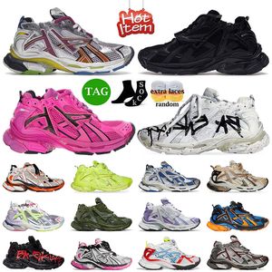 2024 Tors Runners Sneakers 7.0 Designer Buty Casual Platforma Marka Graffiti White Black Dekonstrukcja Transt Women Men Tracks Treners Runner 7 Tess S.Gomma