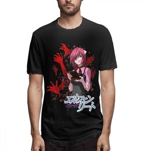 Serin tasarım elf Lied Anime T Shirt Highq Baskı Camiseta 100 Pamuklu Büyük Boyut Homme Tee Guys Punk Tasarımcı Sokak Giyim 2104201954892