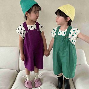 Overalls Rompers Summer Boys and Girls Casual Loose Cotton Shorts Hover Troussers WX5.26