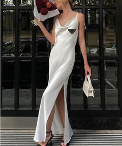 Women's Summer Dress Solid Satin New in Dresses Slim Fit Open Back Spaghetti Strap Party Dresses Sensual Sexy Dress for Women