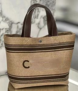 Mulheres designers Totes Bolsa de ombro de verão de grande capacidade Compras de cesta de cestas de cesto de crossbody Brand de luxo Brand Beach Saco de tecidos Tote 2757