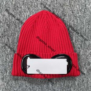 CP Comany Hat CP HAT Två linsglasögonglasögon Beanies Män stickade hattar Skull Caps Outdoor Women Uniesex Winter Beanie Black Grey Bonnet Gorros CP Companys Hat 284