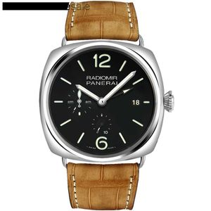 أفضل العلامة التجارية الشخصية Paneraa Automatic Watches عالية الجودة سلسلة Rademir Series Precision Steel Zone Automatic Mechanical Watch Mens PAM00323