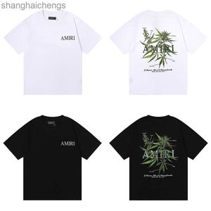 Counter Qualit amirirt t shirts projektant najwyższej klasy trend amerykańska modna marka bambus kwiat mały świeży czysty bawełniany koszulka z krótkim rękawem dla mężczyzn i kobiet