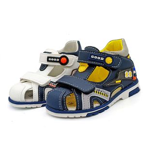 Coppia di moda scarpe ortopediche boy boy in pelle sandali sandali super qualità per bambini scarpe estate l 4525