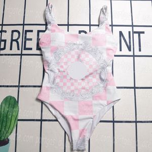 Sexy Luxury Swimsuit Brand Beach Swimwear Women Summer Swim Body Pink White Lattice One Piece Swimsuit Beach Classic Outdoors Pool Party Beach Wear Bathing Suit