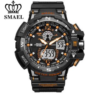 Smael Sport Watch Men 2021 Clock Male LEDデジタルクォーツ手首ウォッチメンズトップブランドデジタルウォッチRelogio Masculino 336E