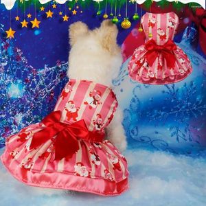 Abbigliamento per cani Abbigliamento per animali domestici abiti da gatto di Natale abiti adorabili abiti decorati da bowknot facili da indossare per cani