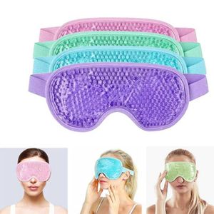 Sleep Masks Gel Eye Mask Reusable Beads for Hot Cold Therapy Soothing Relaxing Beauty Eye Cover Sleeping Ice Goggles Sleep Mask Blindfold Q240527