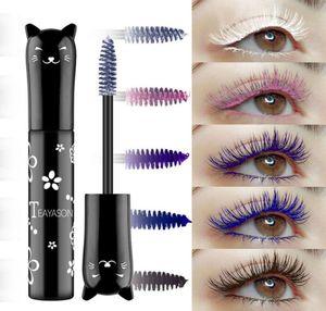 Teayason 6 colori mascara impermeabile per ciglia asciutte veloci Curls estensione trucco blu rosa viola nero inchiostro mascara7413564