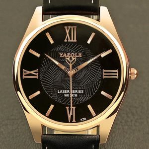 Wristwatches Yazole Leisure Watch For Men Business Soft Leather Strap Quartz Watches Clock Mens 2021 Fashion 300Y