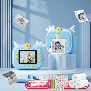 X3D Children's Printing Camera HDデュアルレンズミニSLRデジタル2.4インチインスタントフォト出力ABS環境に優しい素材