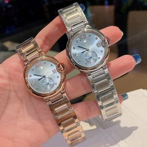 Ruch kwarcowy obserwuje kobiety obserwujące na rękę na rękę biznesową ze stali nierdzewnej Casual Drobów 36 mm Montre de Luxe 233o