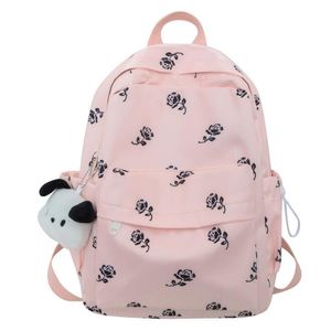 students Backpack Fashion Cloth Shoulder Bags School Bags for Teenage Large Capacity Print Waterproof Travel Backpack