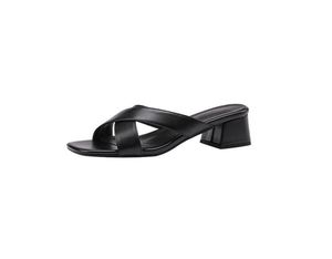 Designerskie kobiety lato seksowne luksusowe sandały buty oryginalny skórzany blok niskie obcasy kwadratowe pompki masywne impreza butów otwarte palce u stóp sho9935829