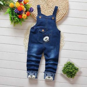 Overalls Rompers Ienens Childrens und Boys Hosen Jeans Deckung Dungaraes Kinder und Jungen Jeans Jumpsuit Kleidung WX5.26