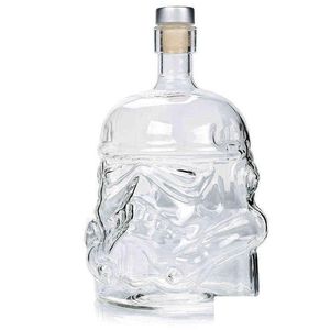 Vinglasögon transparent kreativ whisky karaff stormtrooper flaska för tillbehör män gåva sprit y0113 droppleverans hem gard dhdlm