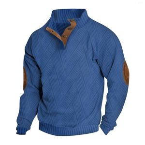 Męskie bluzy z kapturem Vintage ciepły polar z kapturem miękki sweter stój kołnierzyka zimowa bluza na zewnątrz swobodny koszulka men kurtka