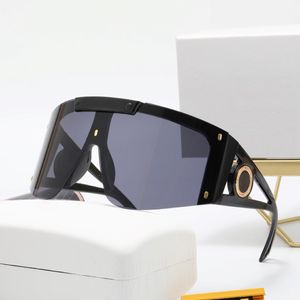 classic sunglasses mens Fashion Sunglasses Designer Woman One piece lens Goggles Trend Color large size driving eyewear Spectacle Frame 308e