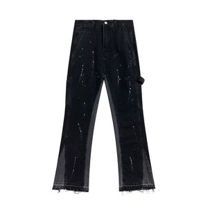 2022 Modna moda Flashed Pants High Street Dżinsy Vintage myte w trudnej sytuacji 327i