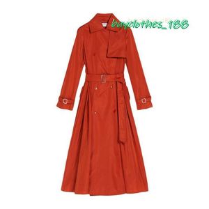 High Quality Trench Coat Maxmara Designer Coat Women's Fashion Coat Wool Blend Italian Clothing Brand Top Factory Technology QS64