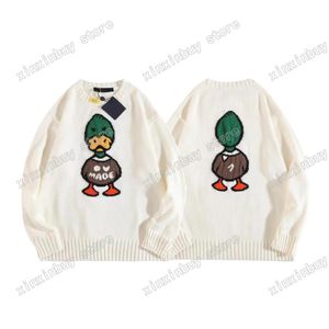 xinxinbuy Men designer sweater hoodie 23ss Duck jacquard letters print Embroidery short sleeve cotton women Apricot black XS-L 302A