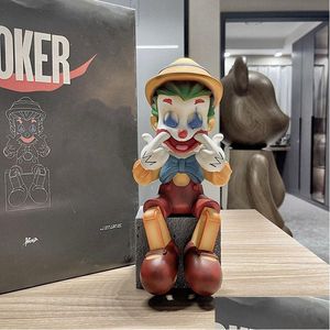 Jogos de cinema vendendo 30cm pino Joker Resinas Companion Caixa original Ação da caixa para a sala de estar Decorações de modelo Toys Drop Got G ota7g