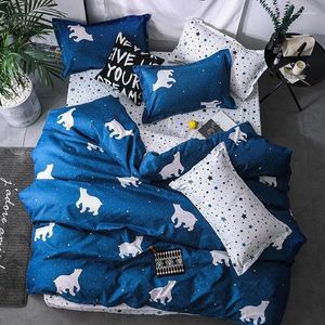 Bettwäsche Sets 40 Home Textile Cartoon Polar Bear Kinderbettbett Bettwäsche Bettdecke Kissenbezug/Bett