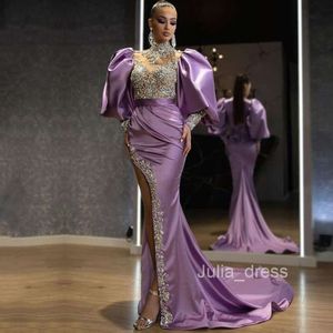 New Dress Princess Sleeves Wrapped Hip Long Dress Trailing Gold Splashing Elegance Evening Dress