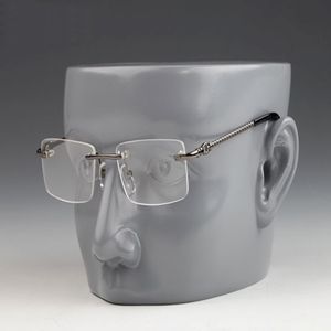 Modne okulary przeciwsłoneczne ramy Buffalo rogu szklanki mężczyzn design marki carter przezroczysty metalowy złota srebrna rama okręgowa okulary słoneczne lunetka 268J