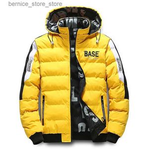 Men's Down Parkas Men Autumn Winter Cotton Jacket Warm Comfortable Padded Thickened Down Jacket 2023 New Double-Sided Clothes Removable Cap M-5XL Q240527