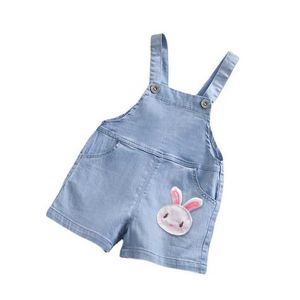 Overalls Rompers 123 year baby girl jumpsuit cute rabbit wrap casual drape Trousers birthday gift toddler lace pants WX5.26