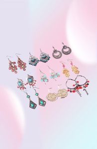 Mix Colors Style Fashion Dangle Chandelier Earrings For DIY Gift Craft Jewelry 10PairsLot EA069969086