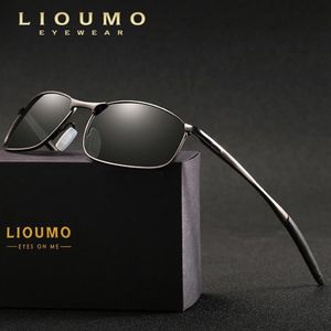 LIOUMO Design Brand Nowe lotnictwo męskie okulary przeciwsłoneczne spolaryzowane gogle mężczyźni Kobiety okularów Słońca HD LUSTRO