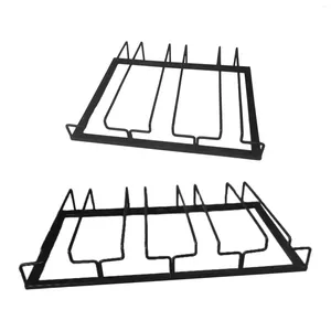 Armazenamento de cozinha sob armário de vidro de vidro suspenso rack de pendura fácil de instalar resistente