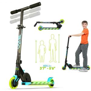 Bicicletas Ride-Ons Madd Gear Flight Light-Up Kids Kick Dollowing Scooter-Altura ajustável unissex 3 anos + y240527