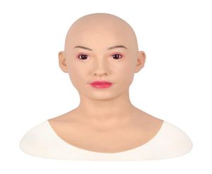 Artificial Human Skin Face Realistic Silicone breast forms Crossdresser Transgender Disfigurement Repair Silicone Halloween Mask F9461815
