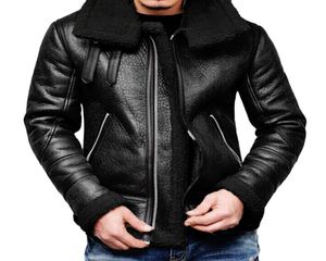 KANCOOLD Men039s Leather Jackets Autumn Winter New Casual Motorcycle PU Jacket Coats Warm Fur Liner Lapel Jackets Outwear Top 84136137