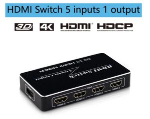 1080p 3D 4K HDMI Switch 5 Input Multi in 1 Out 5x1 Video Converter för Game Console DVD Laptop PC till TV Display Monitor HDTV