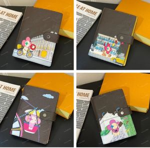 Бизнес -записка книги AAA Книжная кошелька средняя небольшая кольцевая повестка дня дизайнеры обложки женская модная ноутбука держатель кредитной карты корпус роскошные кошельки