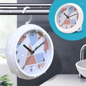 Настенные часы модные водонепроницаемые часы -круглые столешницы для ванной комнаты