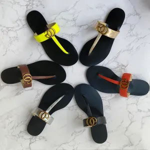 نساء DeSinger Thong Slippers العنب خصم رفيع الأسود الوجه يتخبط