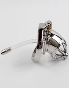 Urządzenia ze stali nierdzewnej męskie urządzenie z silikonowymi dźwiękami cewki moczowej Pierścień BDSM dla mężczyzn Pasek Sex Toys6733779