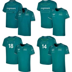 F1 2024 Oficjalne męskie t-shirt Formuła 1 Suib wyścigowy T-shirty koszulki Polo Kierowcy 14 i 18 dużych koszulek Jersey BF