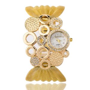 Baohe Brand Personalizowane modne Akcesoria odzieżowe zegarki szerokie siatkowe bransoletka zegarek na rękę damski 193r